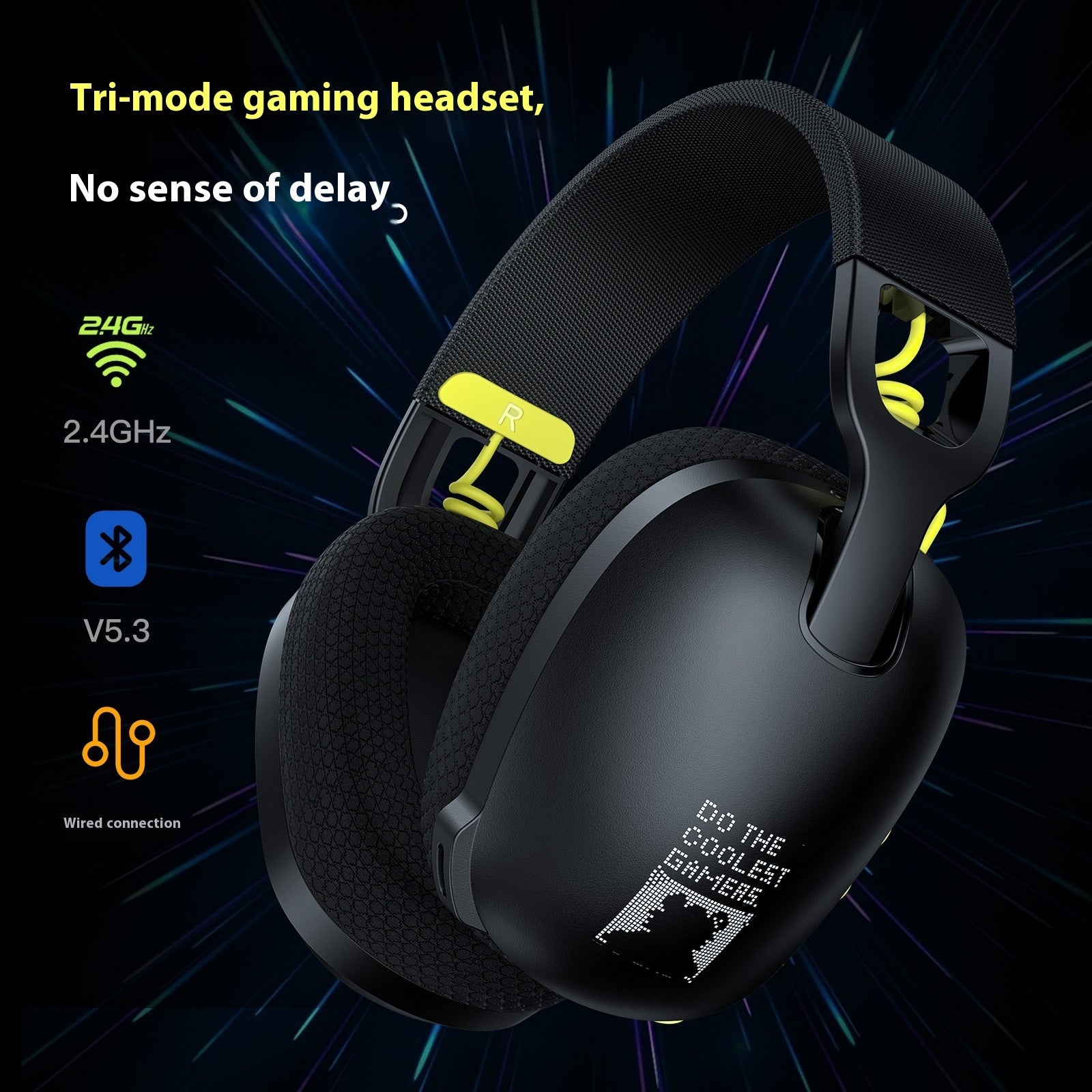 Wireless Noise Reduction Gaming Headset Stereo Bluetooth