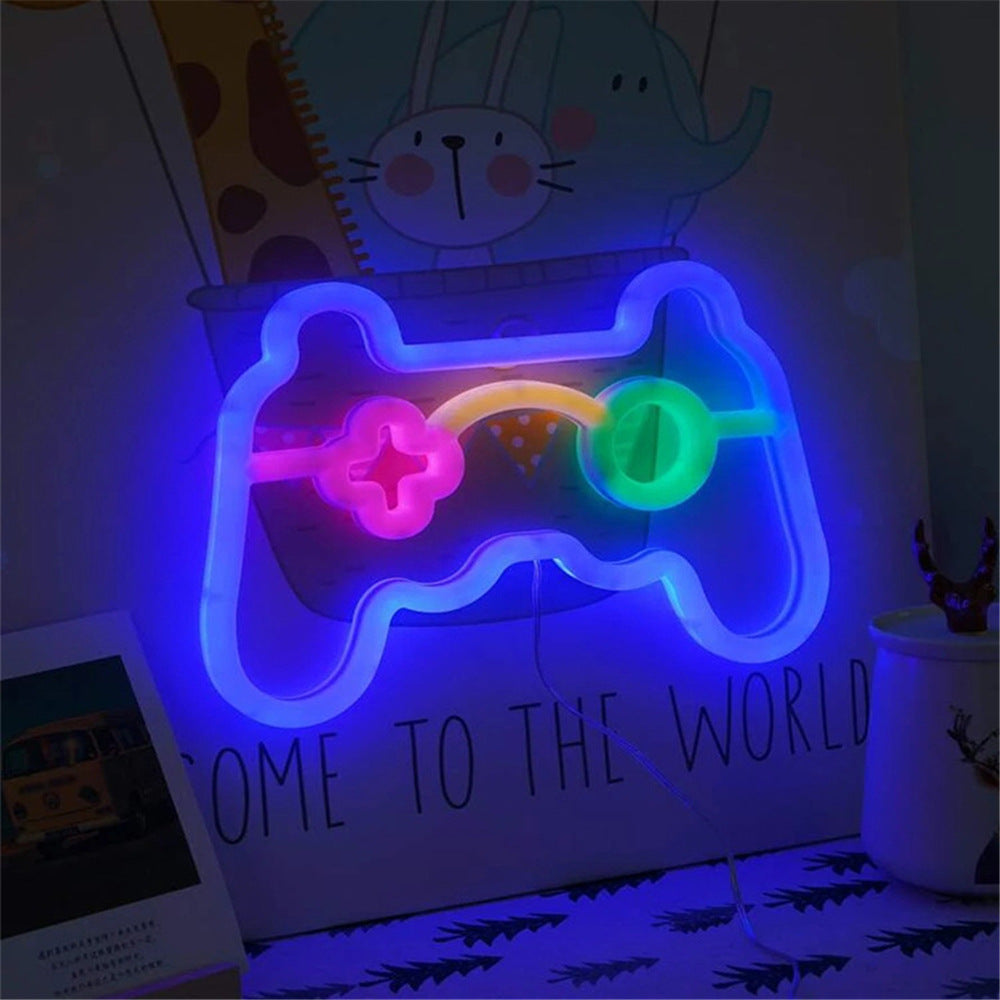 Neon Light Battery Box Game Handle Light Led