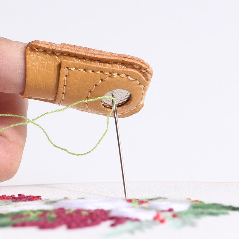 Leather Thimble Finger Cover Household