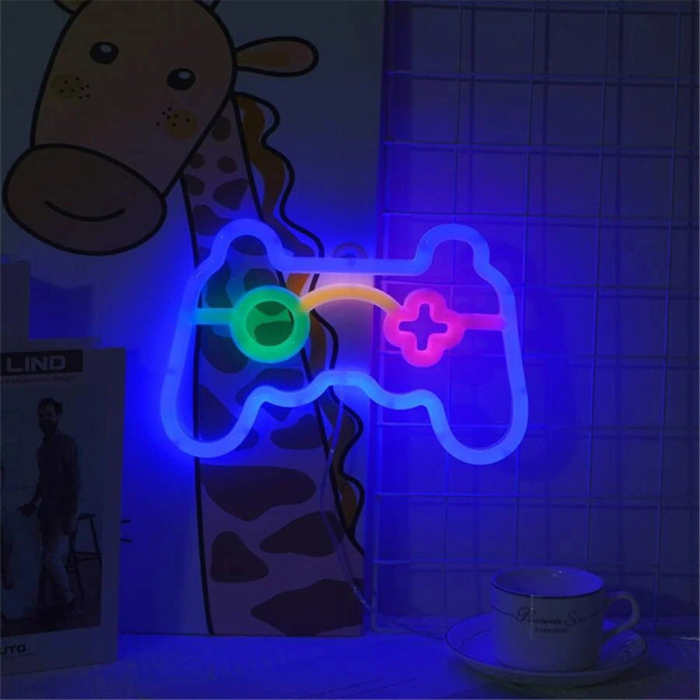 Neon Light Battery Box Game Handle Light Led