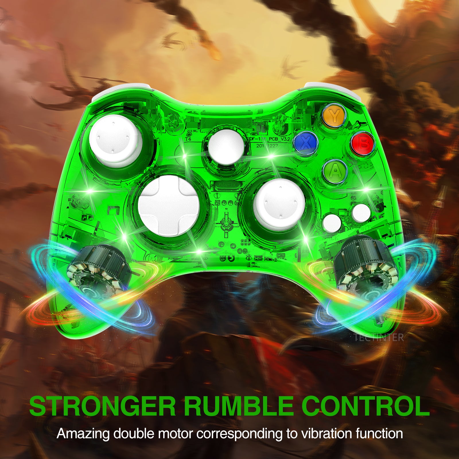 Wireless Game Handle Transparent Band Light