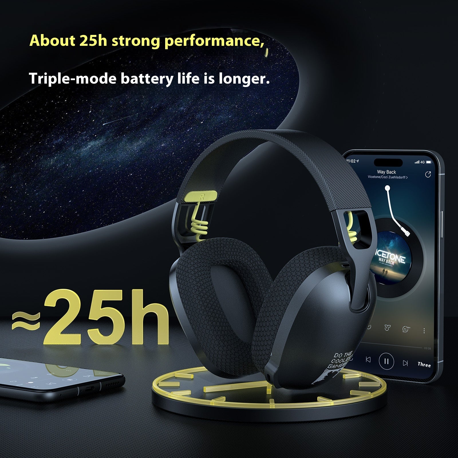 Wireless Noise Reduction Gaming Headset Stereo Bluetooth