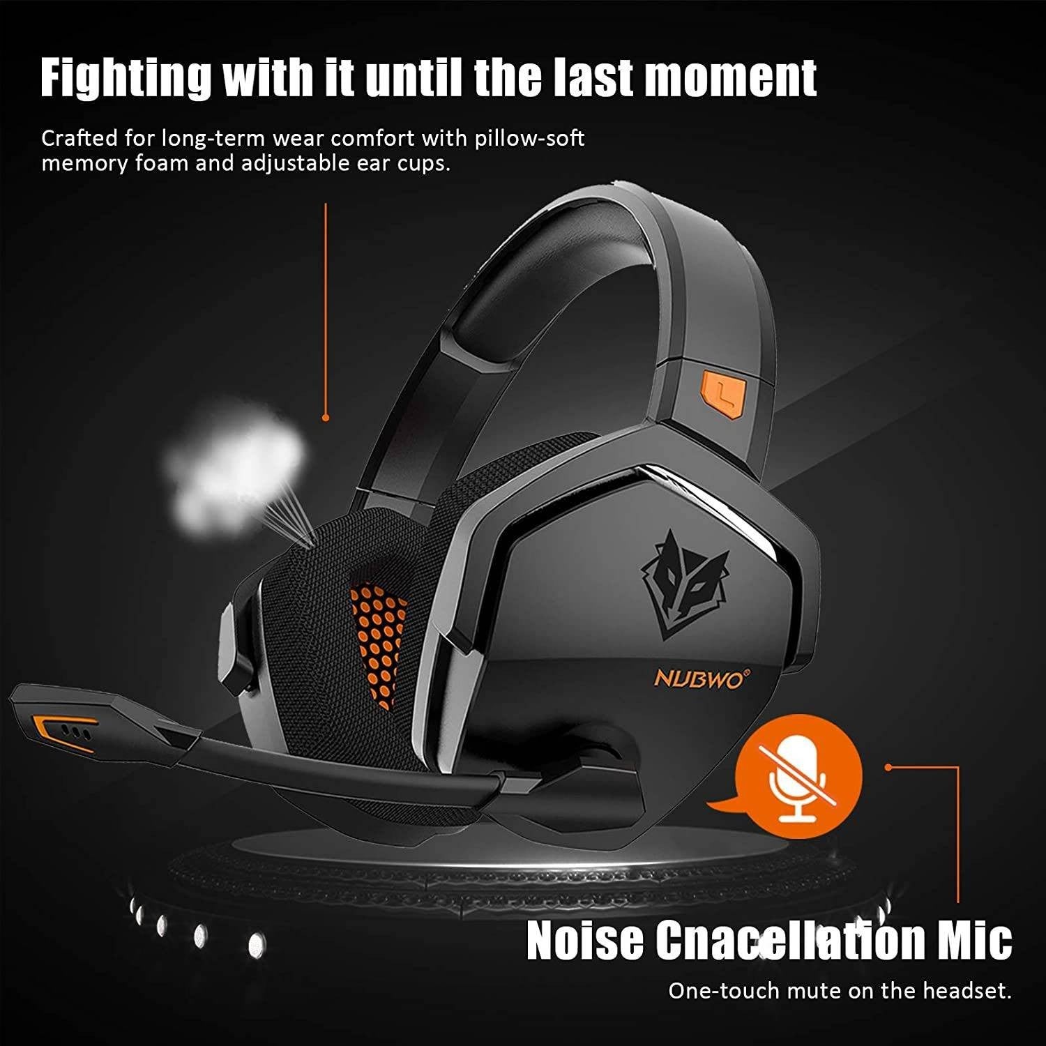 G06 Wireless Gaming Headphone Noise Reduction Headset Stereo